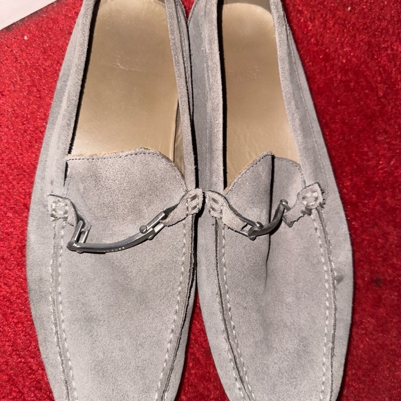 Hugo Boss Light Gray Suede Loafers - Picture 1 of 5